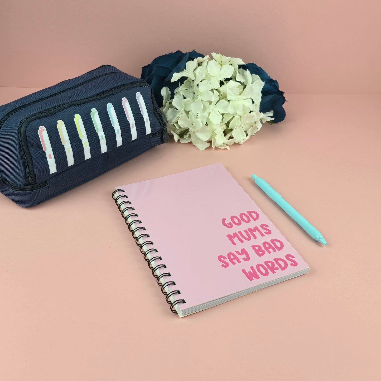 Spiral Notebooks | Good Mums Say Bad Words Notebook | Lined Journal | Gift |