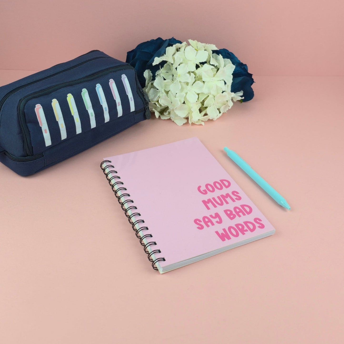 Spiral Notebooks | Good Mums Say Bad Words Notebook | Lined Journal | Gift |