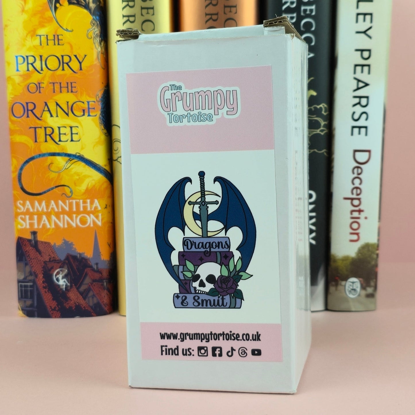 Glass Can - Dragons & Smut White Glass Tumbler - Bookish Gift - Reader