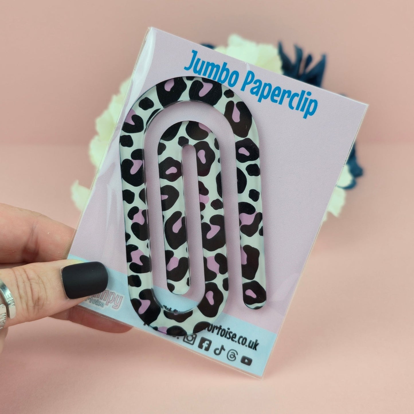 Jumbo Paperclip - Leopard Print - Planner - Reader - Gift