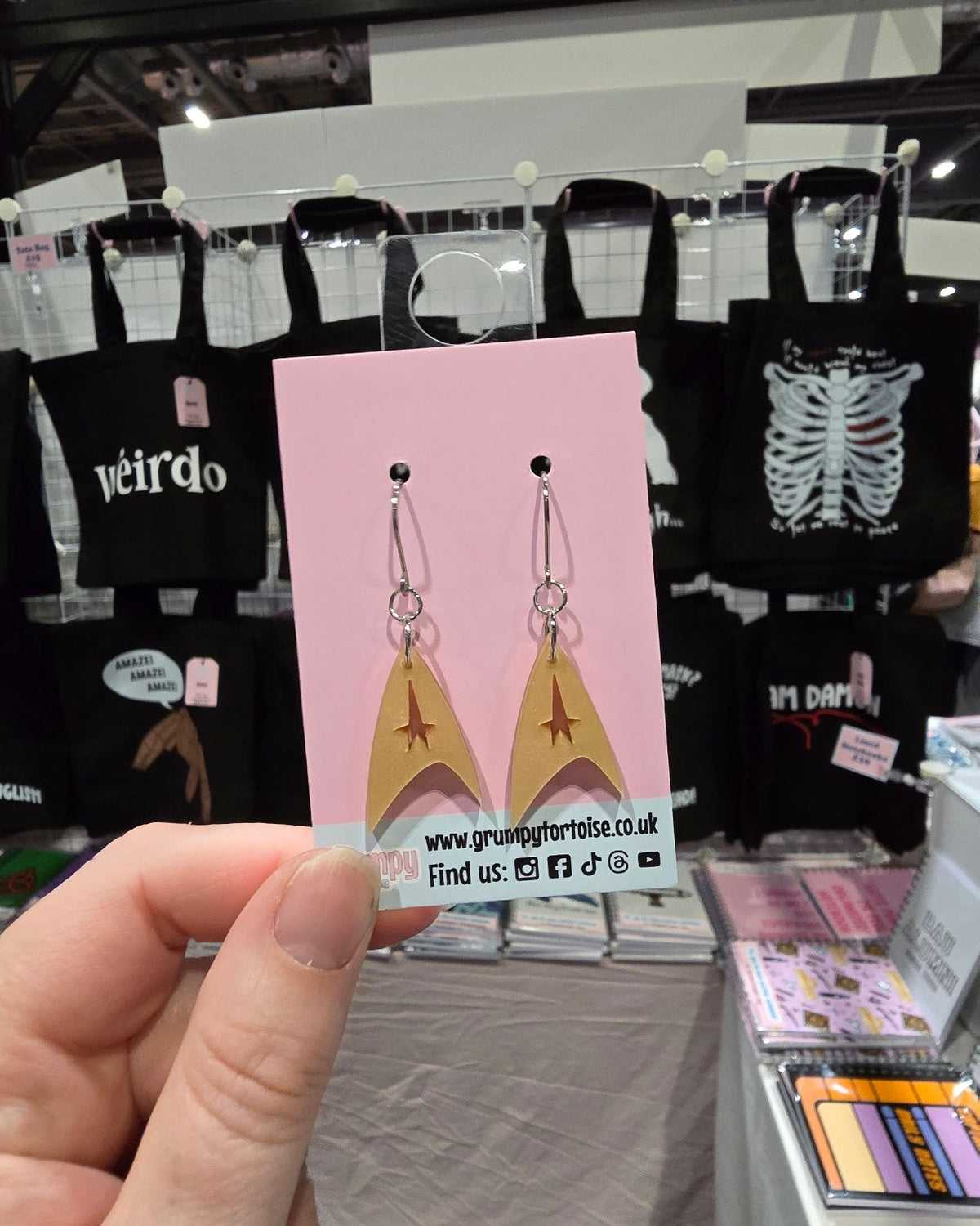 Acrylic Earrings - Star Trek - Fandom - Gift