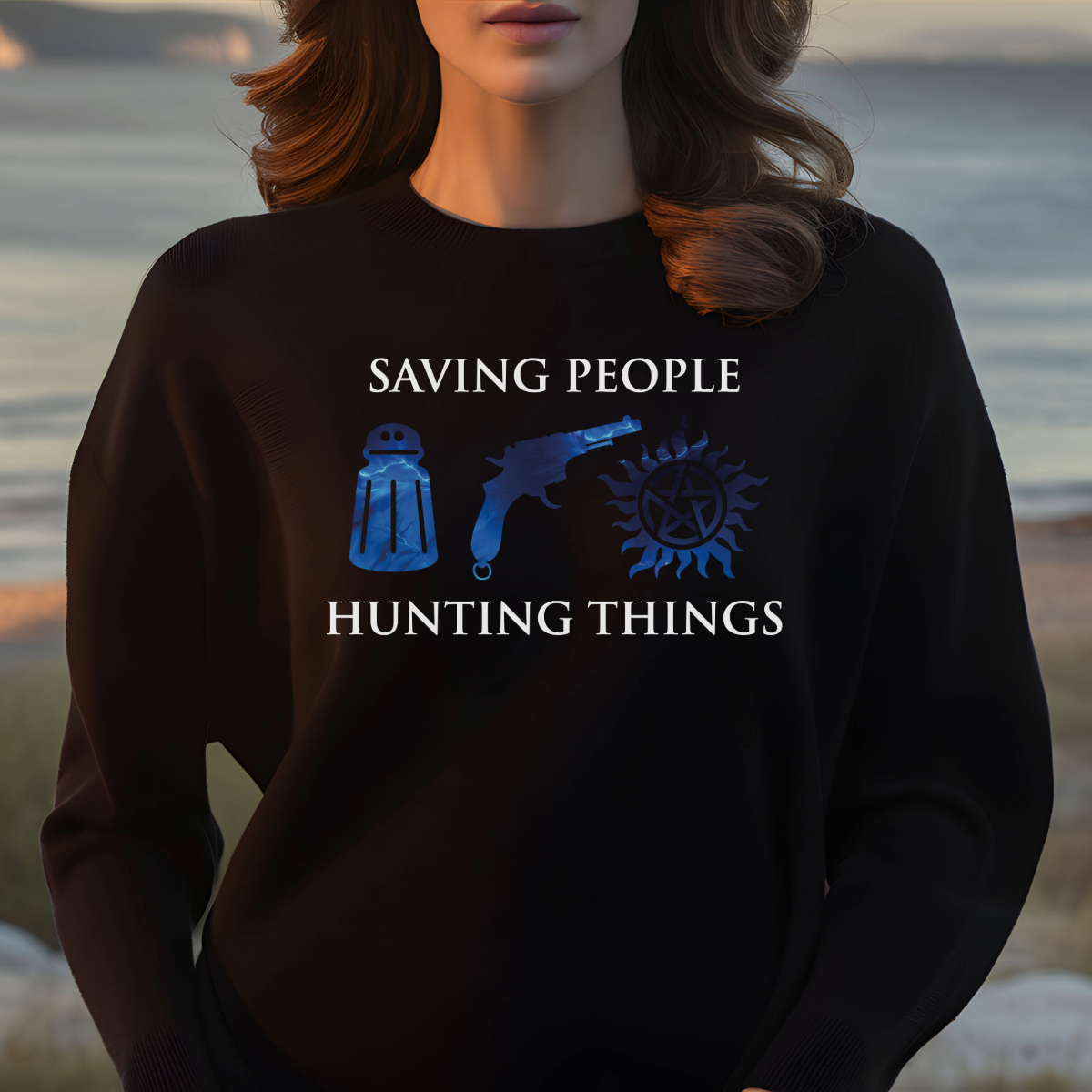 SPN Saving People Hunting Things Sweatshirt