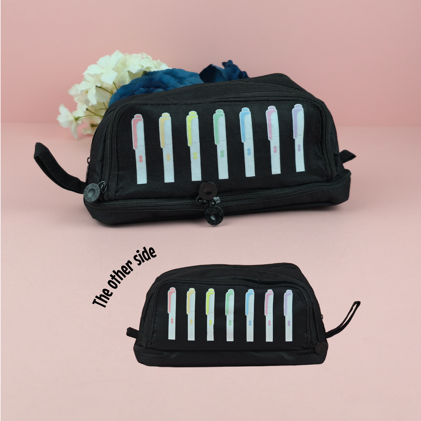 Pencil Case - Mildliner Decorated Pencil Case - Gift - Stationery Lover