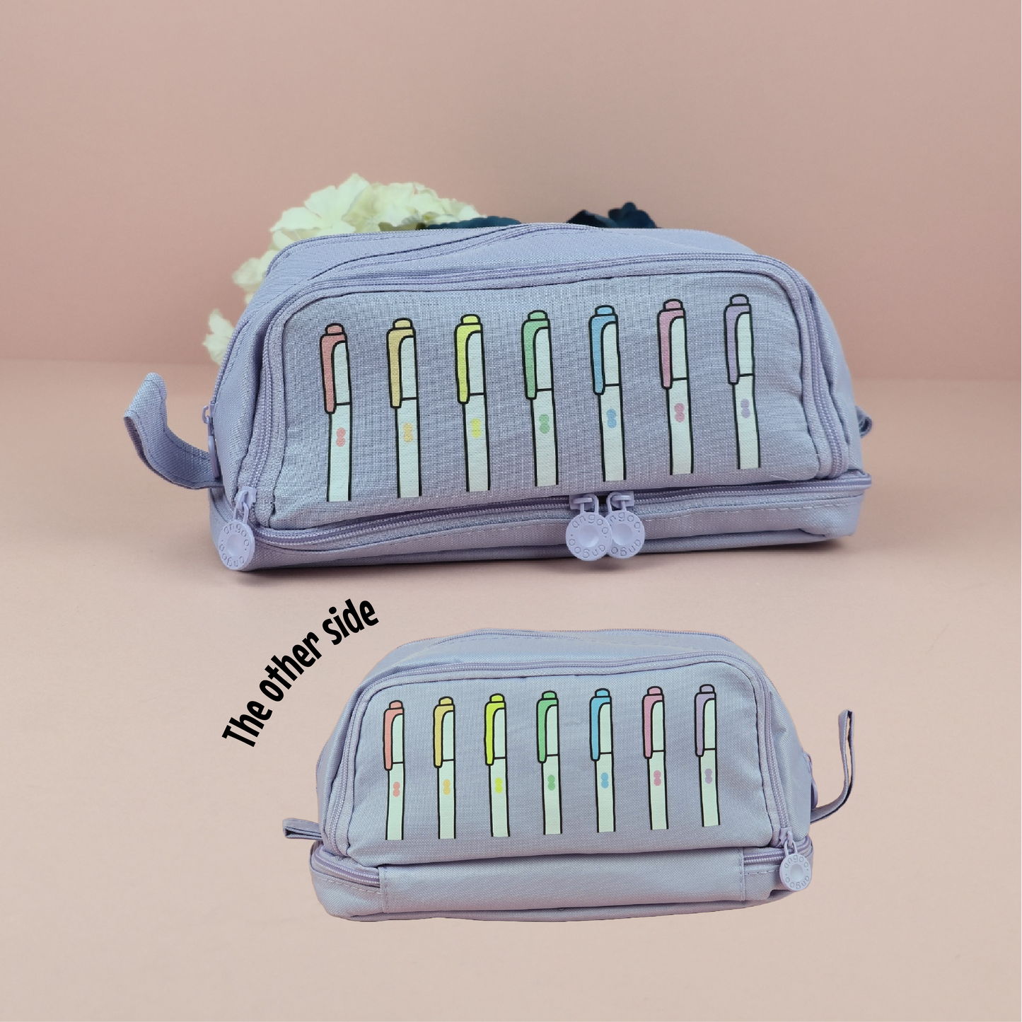 Pencil Case - Mildliner Decorated Pencil Case - Gift - Stationery Lover