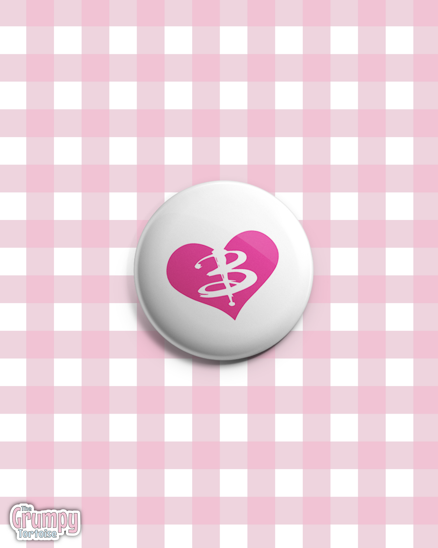 B Badge Button Badge | BTVS Fandom | Quirky Gift & Lapel Pin Alternative