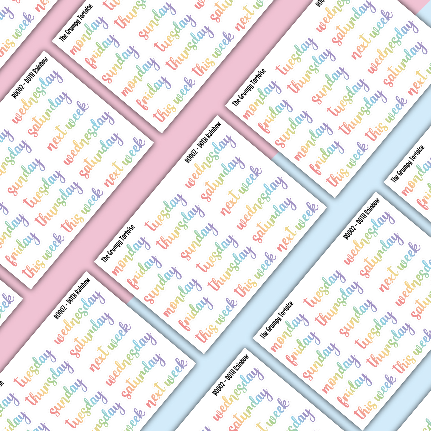Days of the Week Functional Stickers