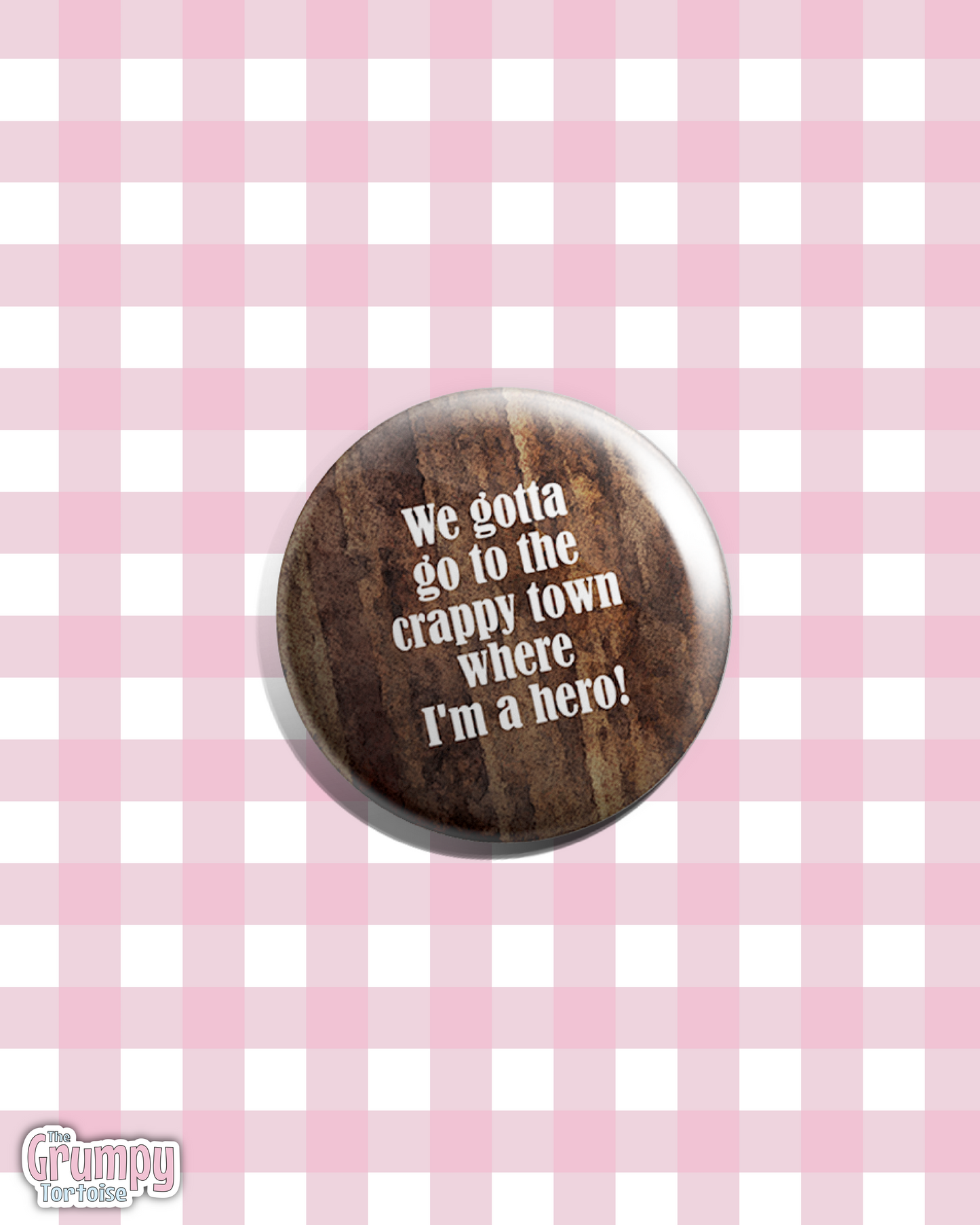 Firefly “Hero Town” Pin Badge | Sci-Fi Fandom Accessory | Serenity / Firefly Gift Button Badge