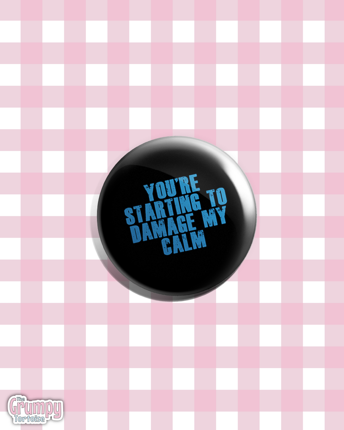 Firefly “Damage My Calm” Pin Badge | Sci-Fi Fandom Accessory | Serenity / Firefly Button Badge Gift