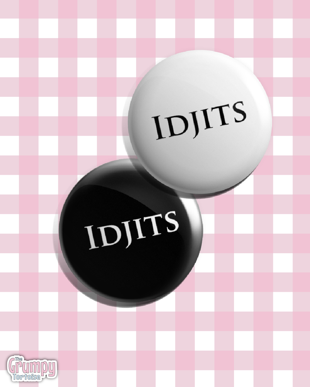 SPN Idjits Pin Badge | Sci-Fi Fandom Accessory | Supernatural Button Badge Gift