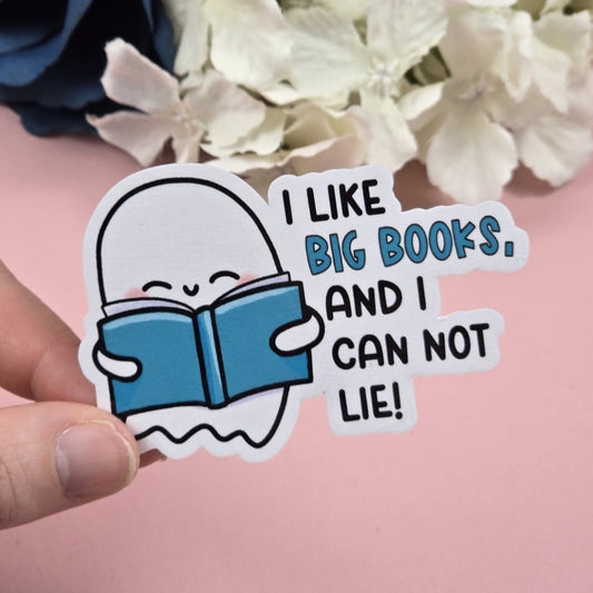 I Like Big Books and I Can Not Lie Die Cut Sticker