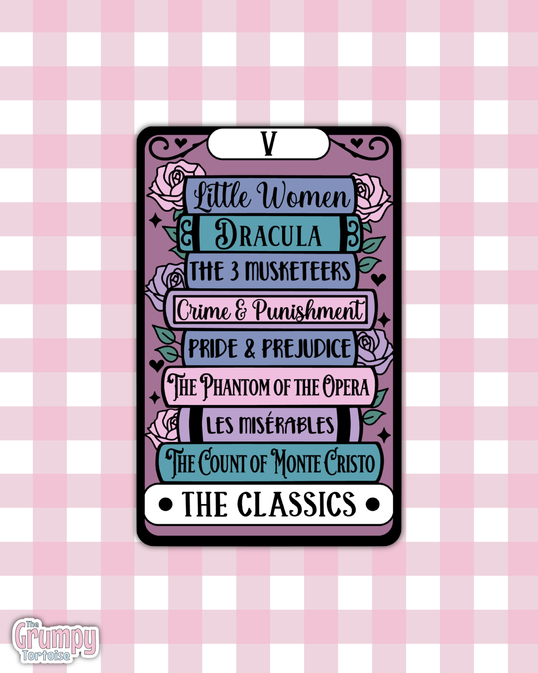 Waterproof Sticker | The Classics Tarot Card Die Cut Sticker | Bookish Sticker | Reading Sticker | Tarot Card Sticker