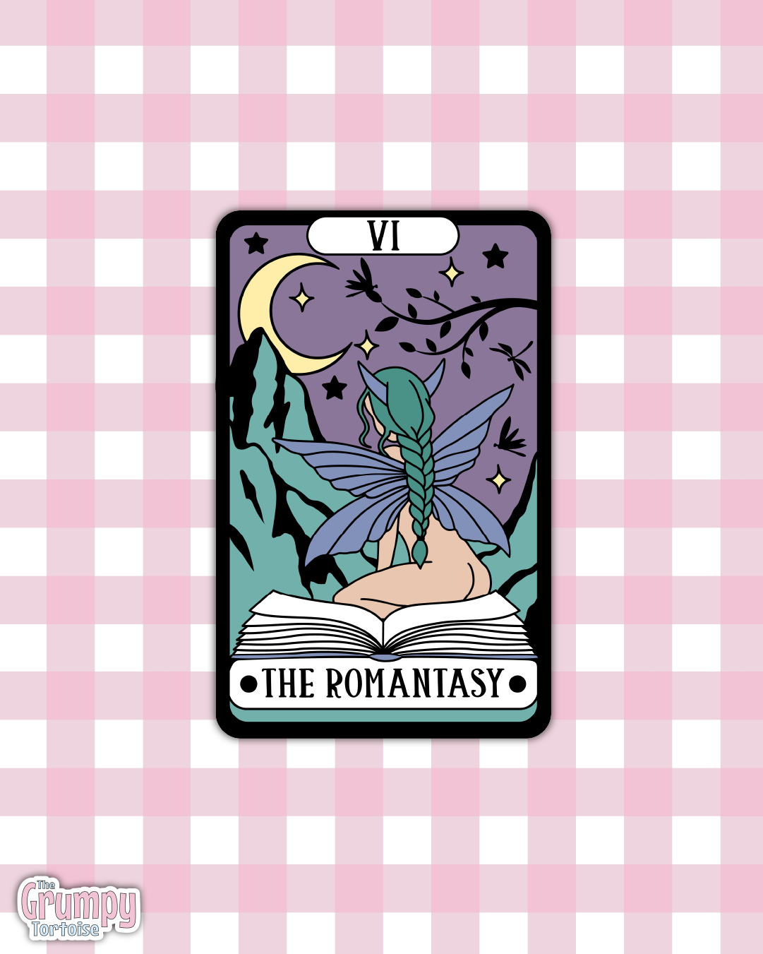 Waterproof Sticker | The Romantasy Tarot Card Die Cut Sticker | Bookish Sticker | Reading Sticker | Tarot Card Sticker
