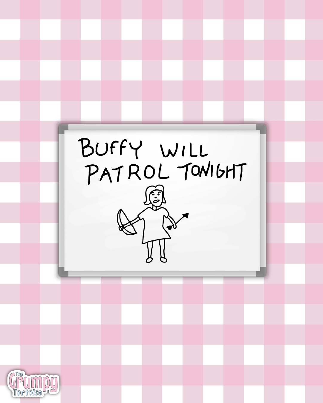 Waterproof Sticker | Buffy will patrol tonight Die Cut Sticker | Fandom Sticker | BTVS Sticker | Fandom TV Inspired Sticker