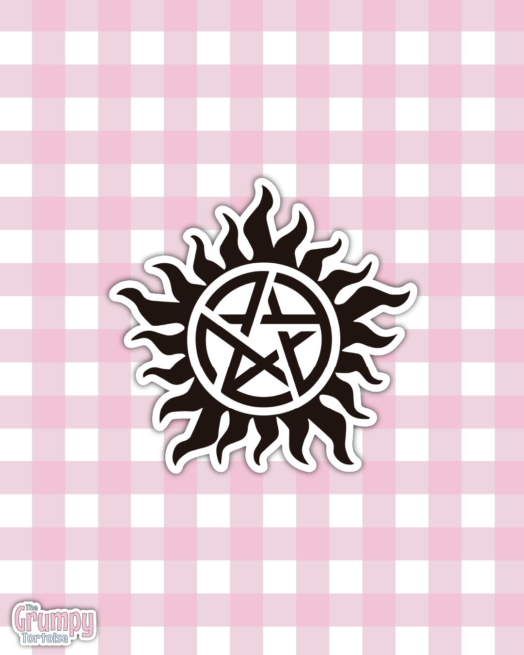 Waterproof Sticker | Anti-Possession Symbol Die Cut Sticker | Fandom Sticker | SPN Sticker | Fandom TV Inspired Sticker