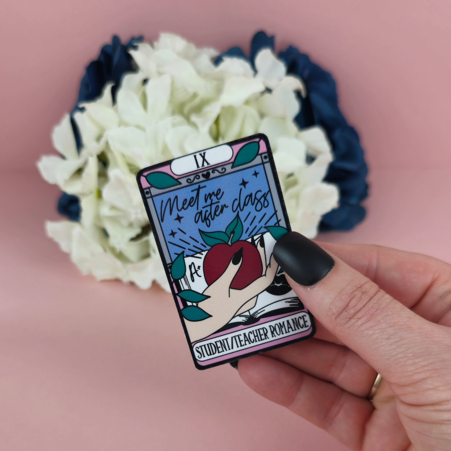 Meet Me After Class Tarot Sticker – Spicy Romance Bookish Design sticker