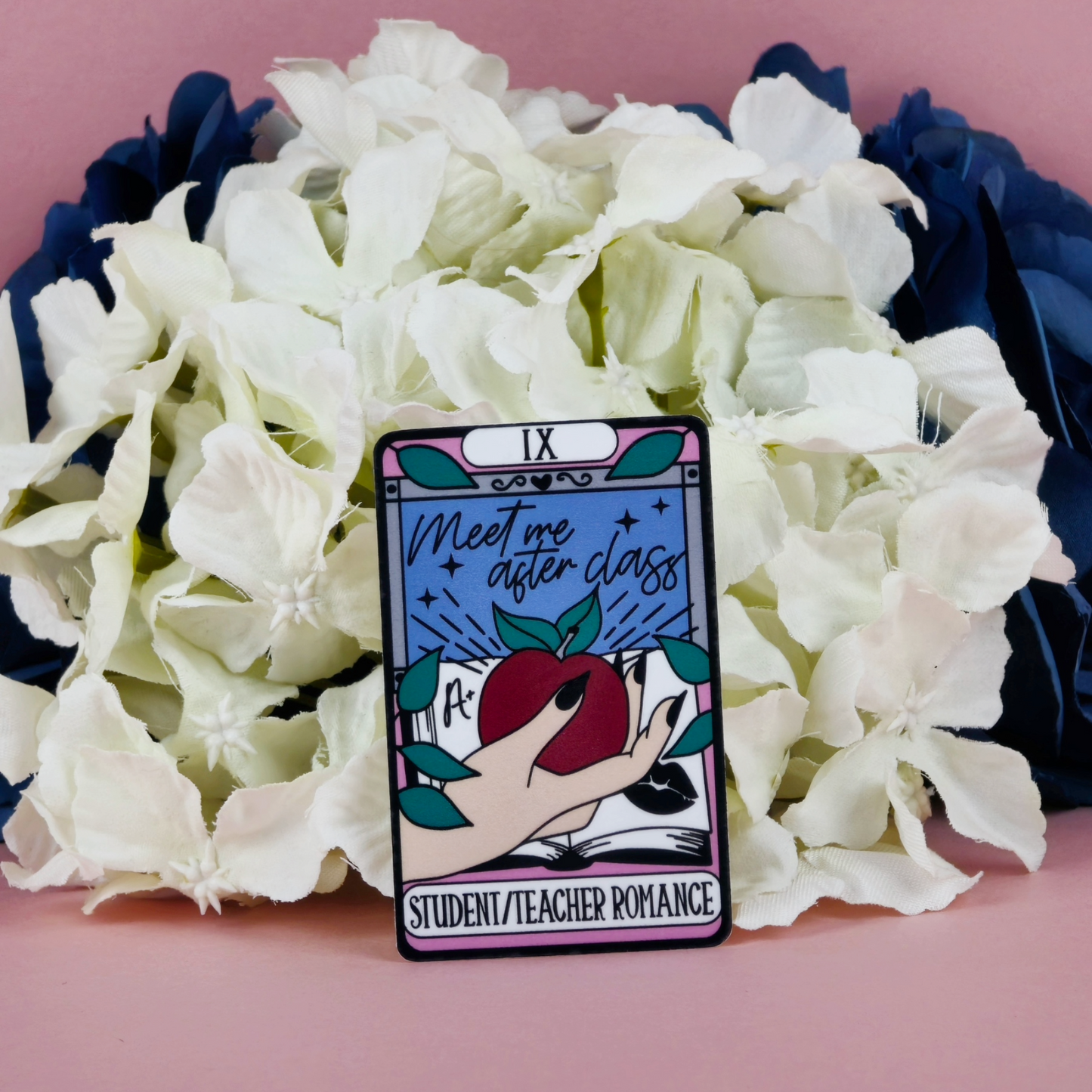 Meet Me After Class Tarot Sticker – Spicy Romance Bookish Design sticker
