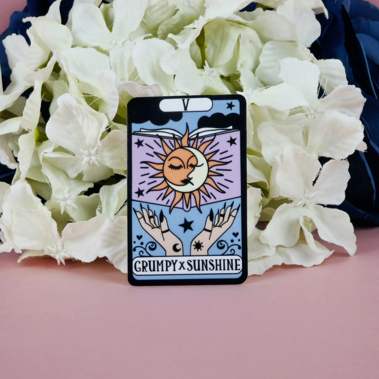 Grumpy X Sunshine Tarot Card Waterproof Sticker