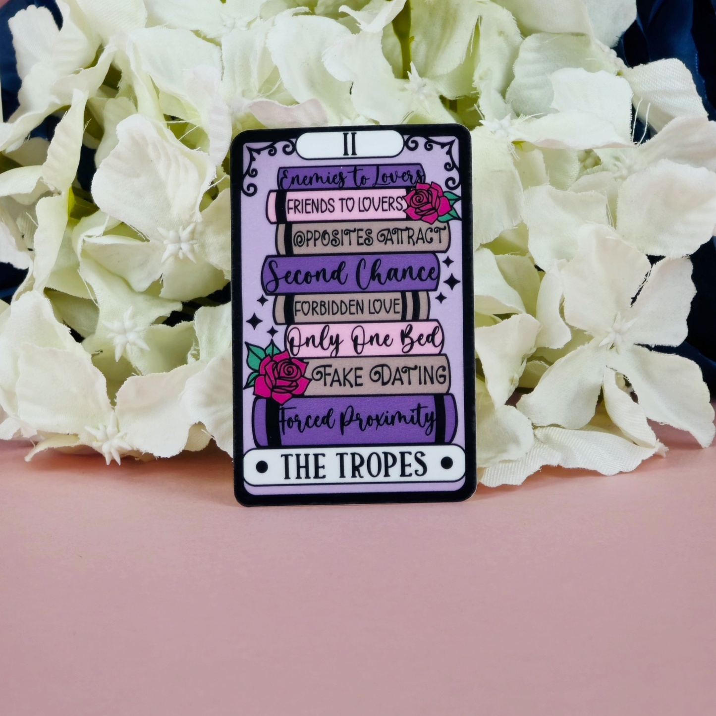Romance Tropes Tarot Card Waterproof Sticker