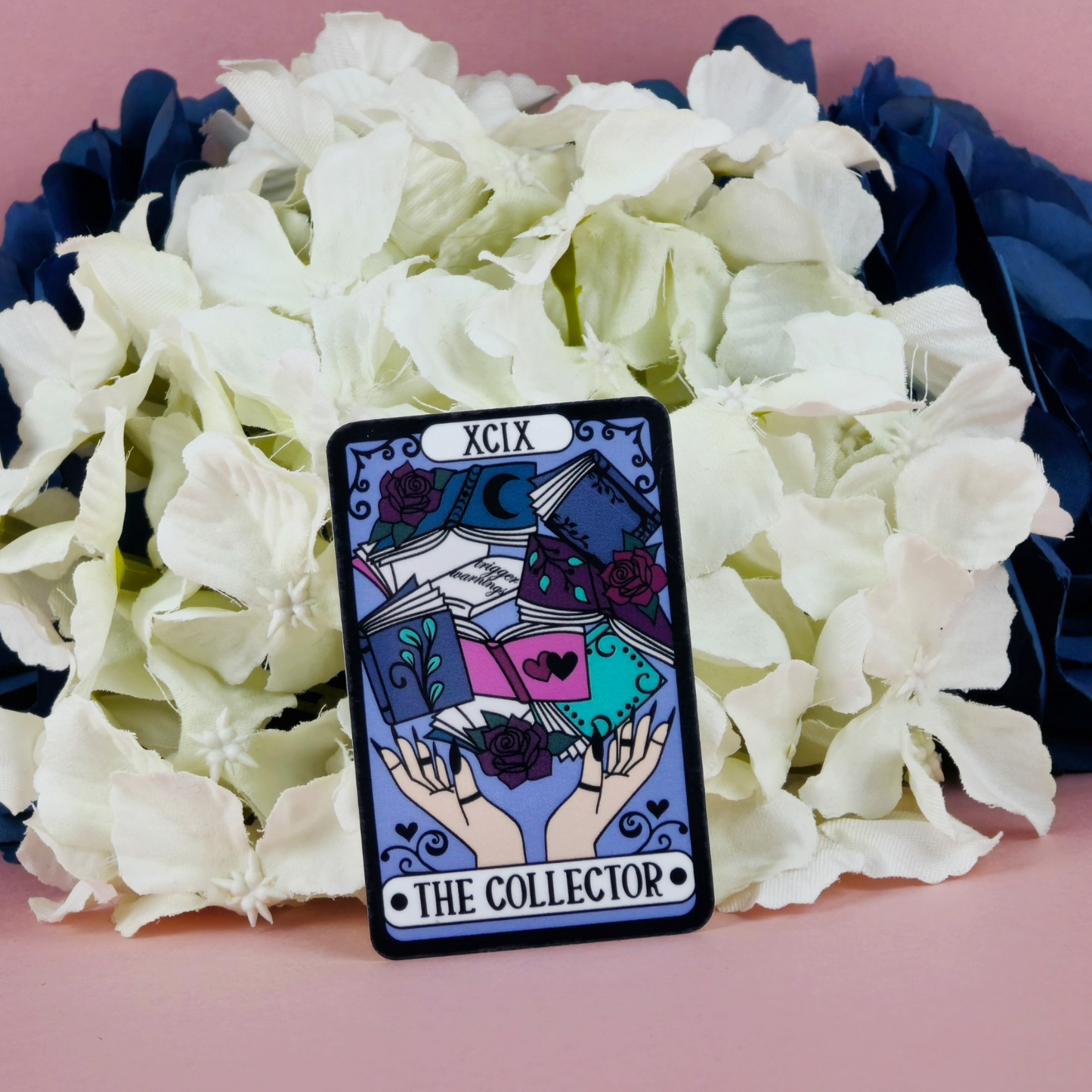 The Book Collector Tarot Card Waterproof Sticker