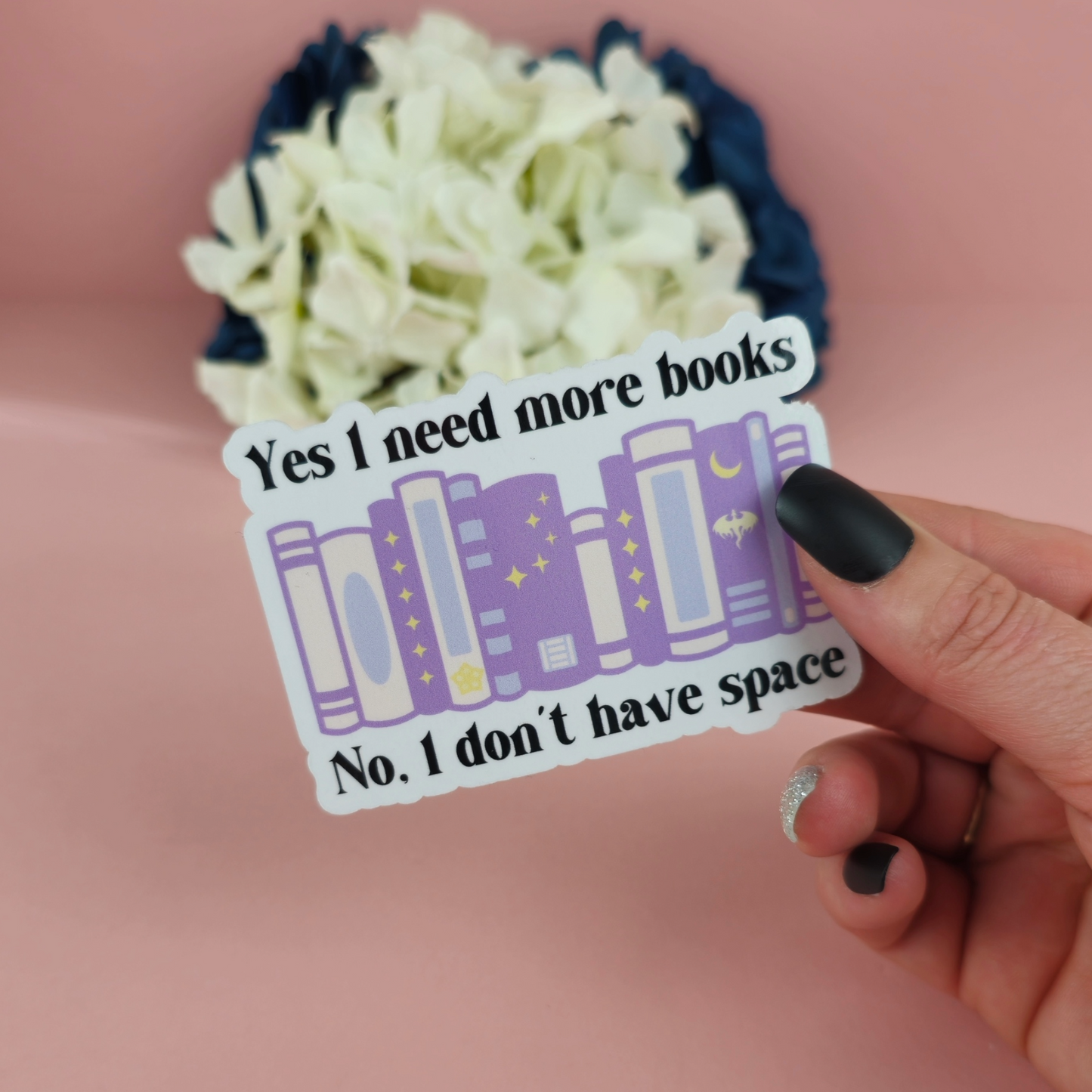 Waterproof Sticker | Yes I need more books Die Cut Sticker | Bookish Sticker | Reading Sticker | Kindle Accessory