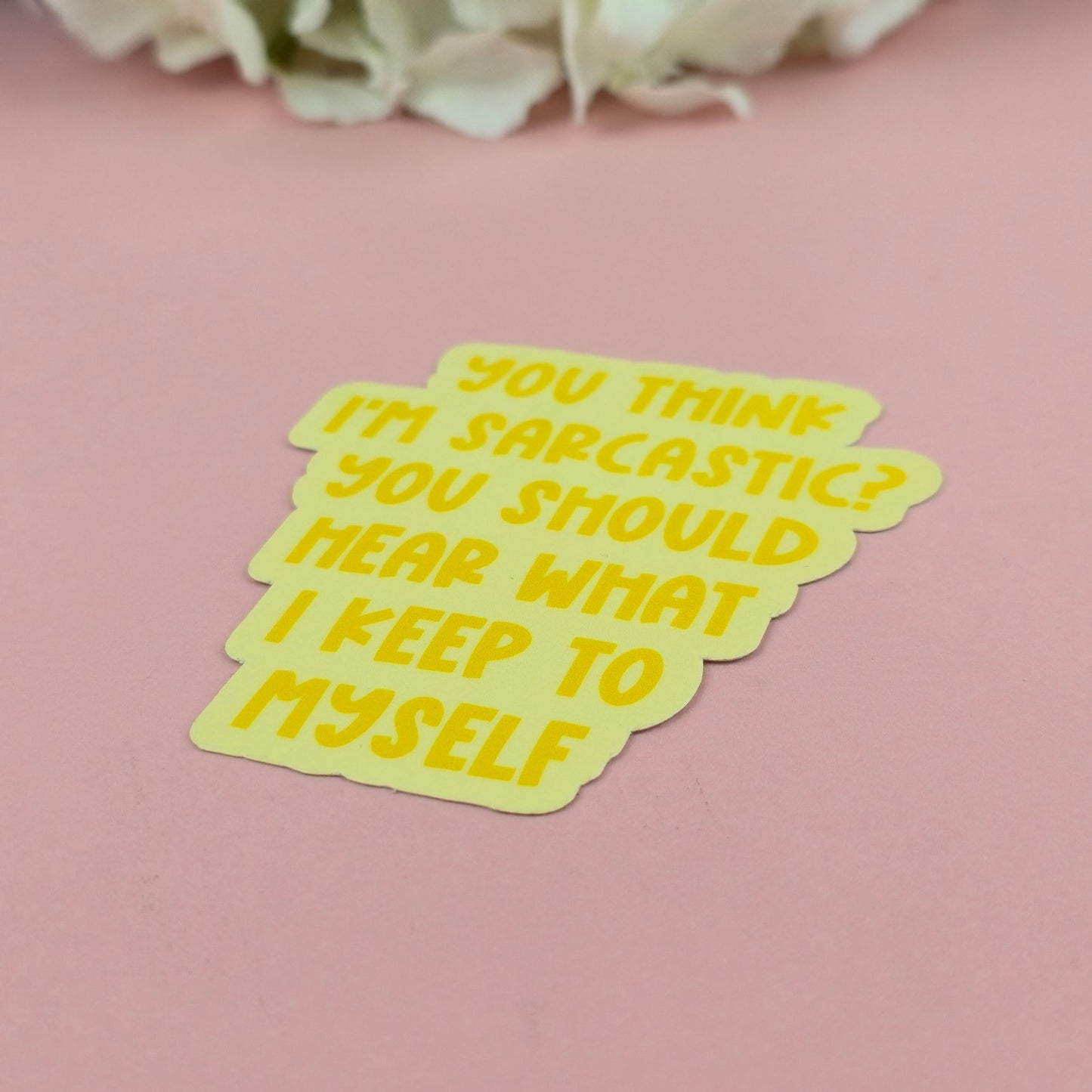 Waterproof Sticker | You think I'm Sarcastic? Single Sticker | Sarcastic Sticker | Funny Sticker | Sassy
