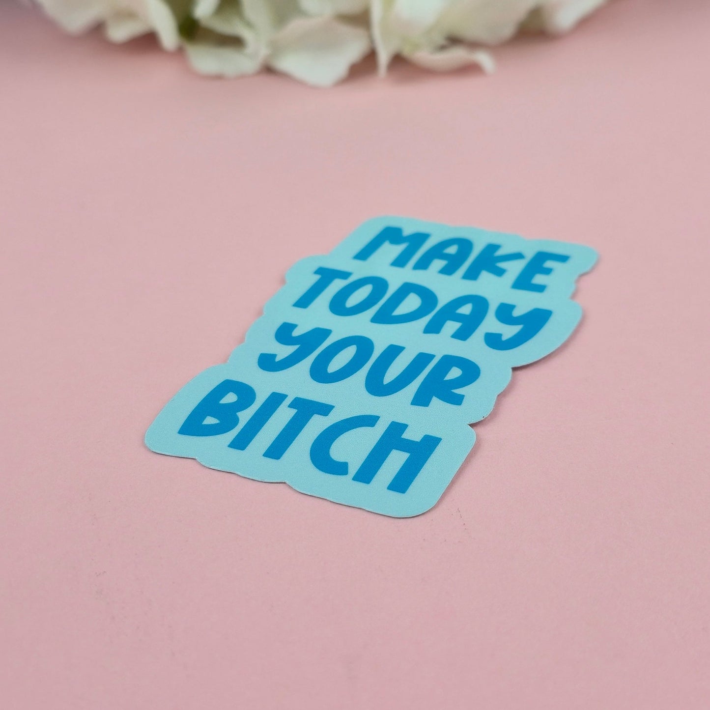 Waterproof Sticker - Make Today Yours Single Sticker - Sarcastic Sticker - Funny Sticker - Sassy