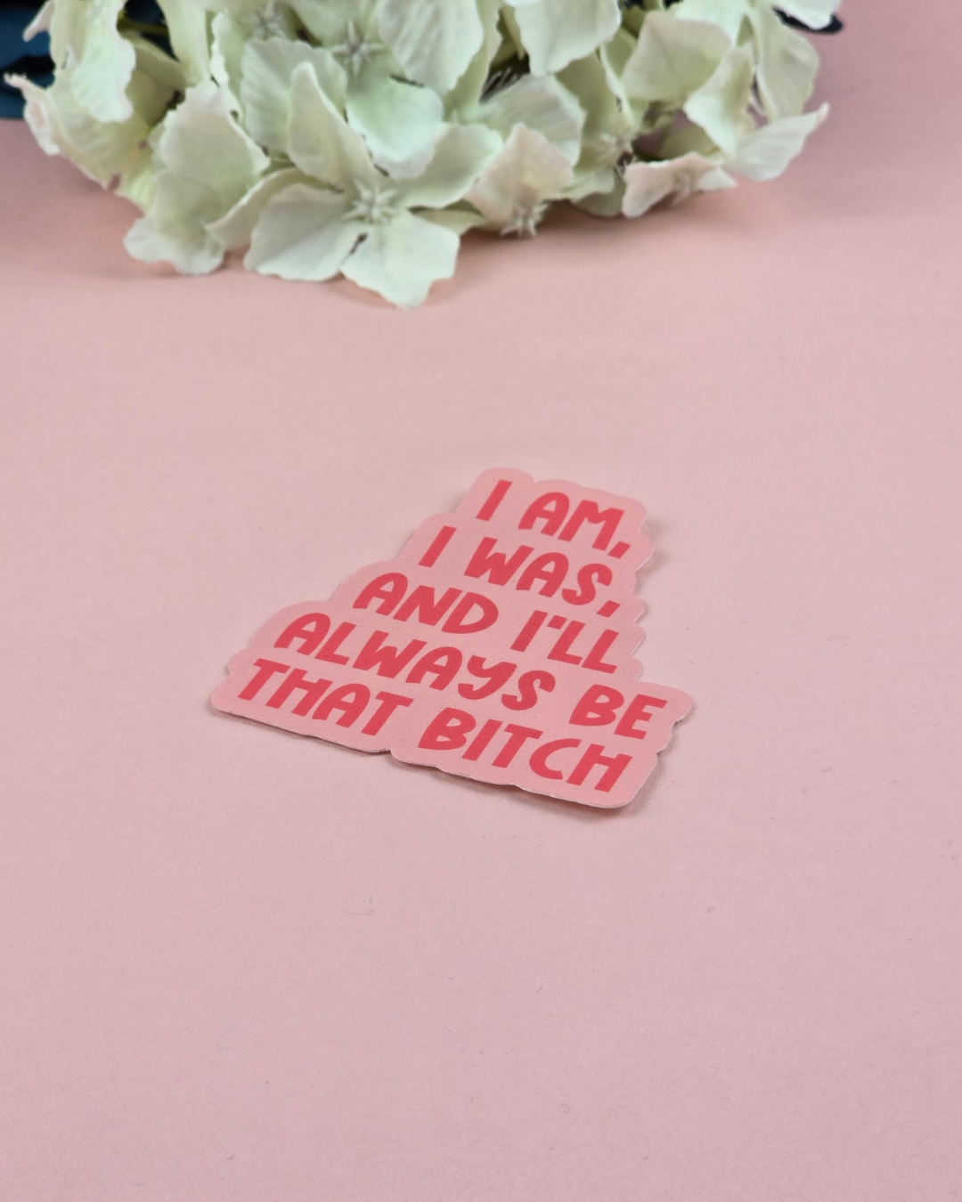 Waterproof Sticker - I am, I was, and I'll always be that bitch - Sarcastic Sticker - Funny Sticker - Sassy