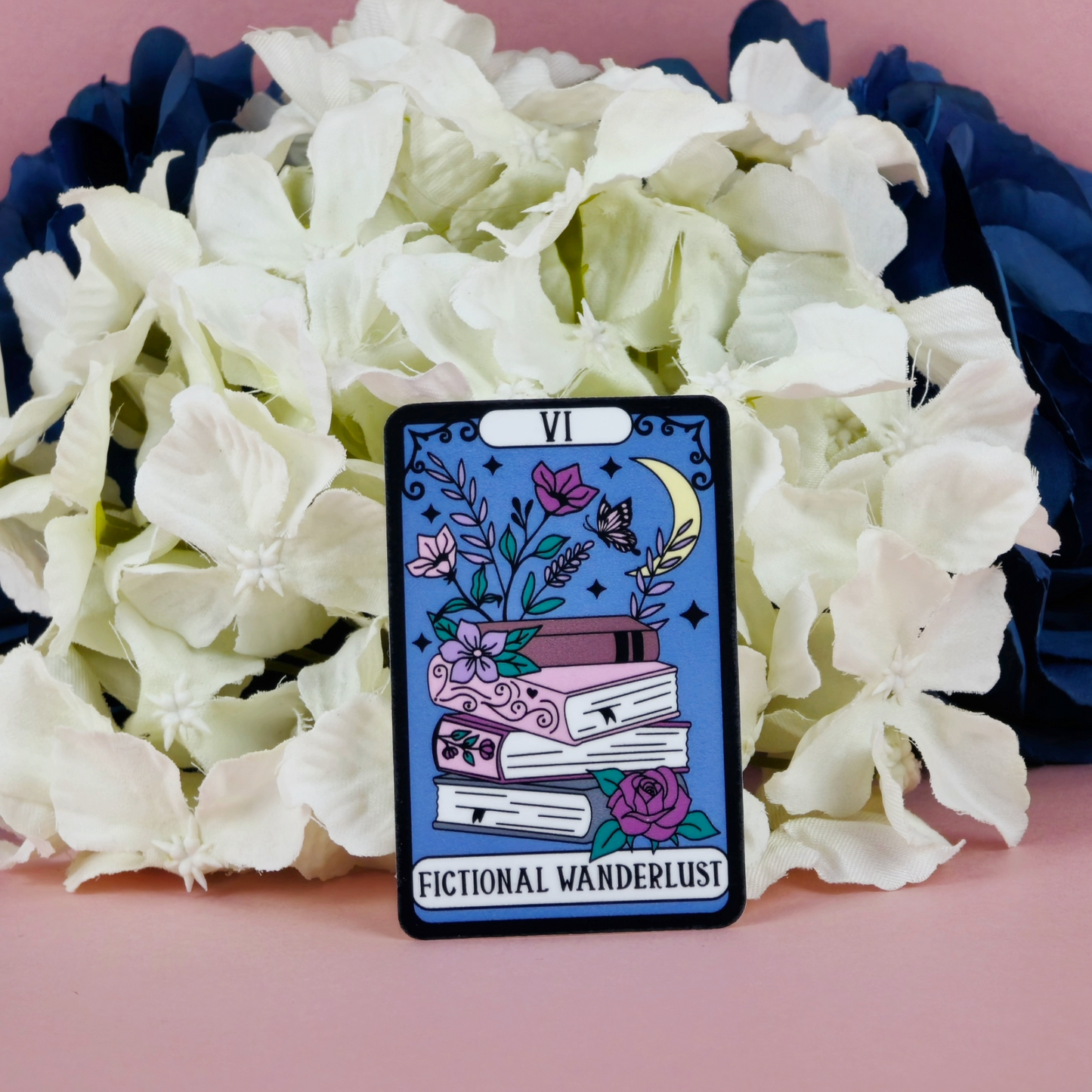 Fictional Wanderlust Tarot Card Waterproof Sticker