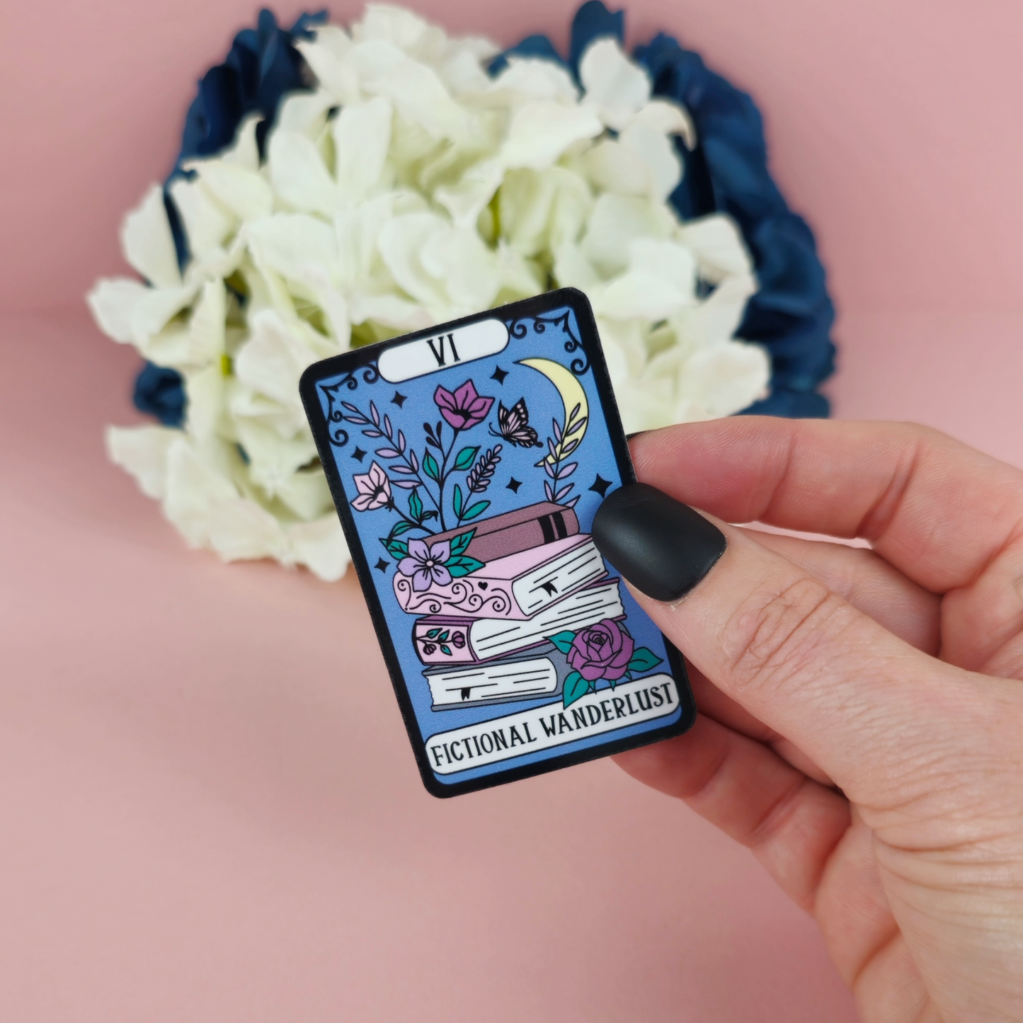 Fictional Wanderlust Tarot Card Waterproof Sticker