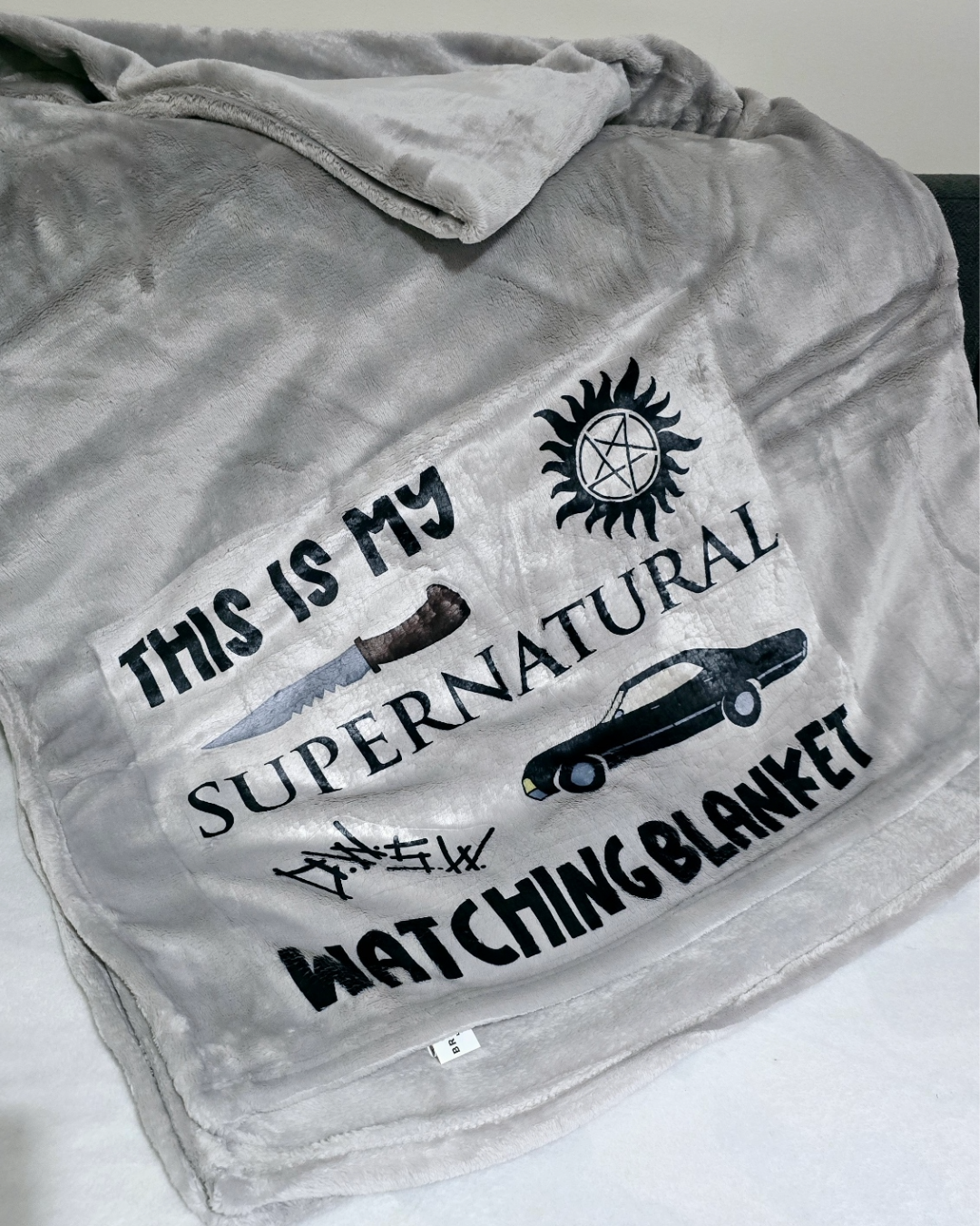 This is my Supernatural Watching Blanket - Large Cosy Blanket - Fandom - Gift