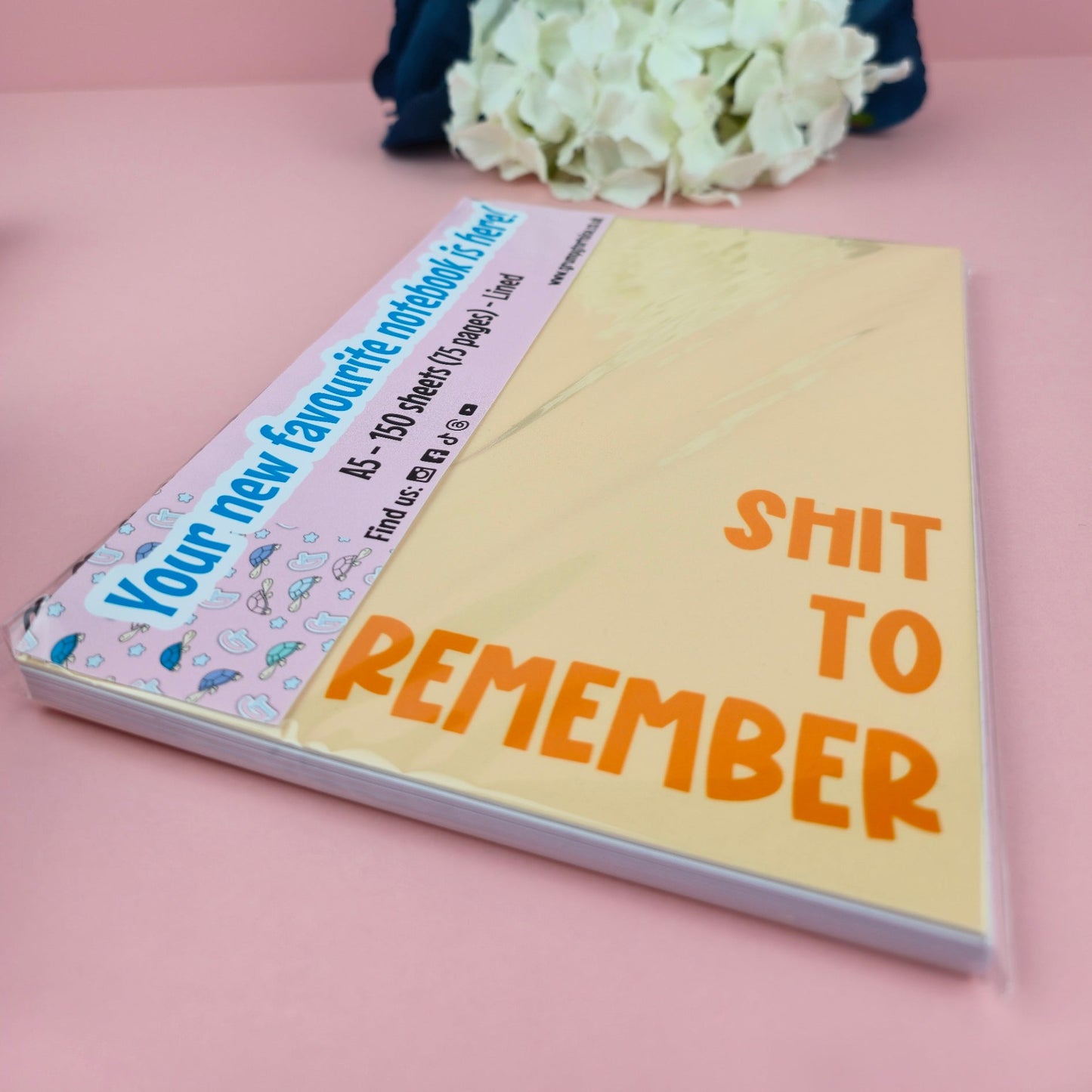 Spiral Notebooks | Shit To Remember Notebook | Lined Journal | Gift |