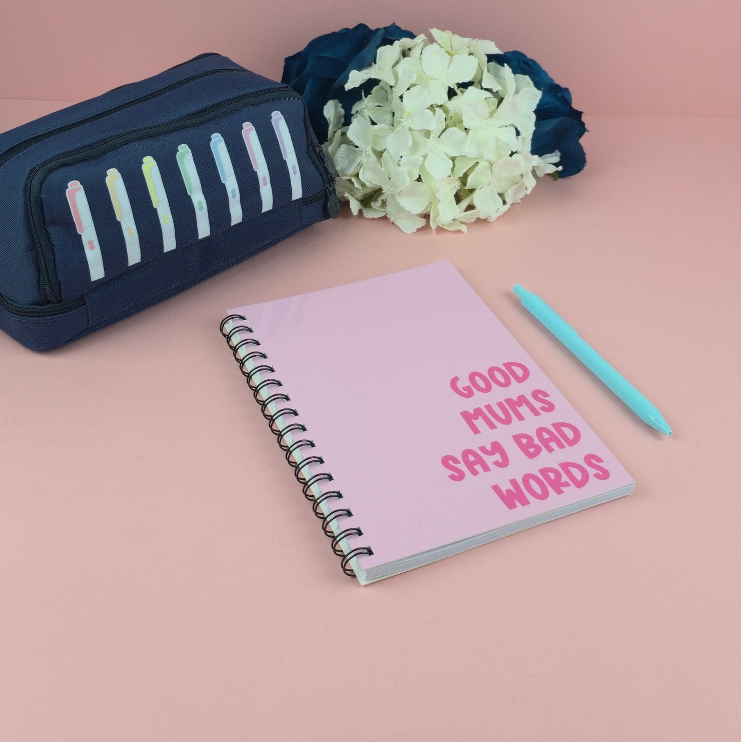 Spiral Notebooks - Good Mums Say Bad Words Notebook - Lined Journal - Gift