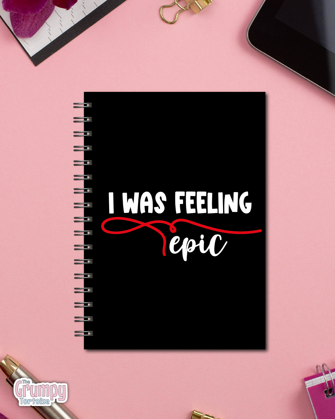 Spiral Notebooks - I was feeling epic Notebook - Lined Journal - Gift - TVD