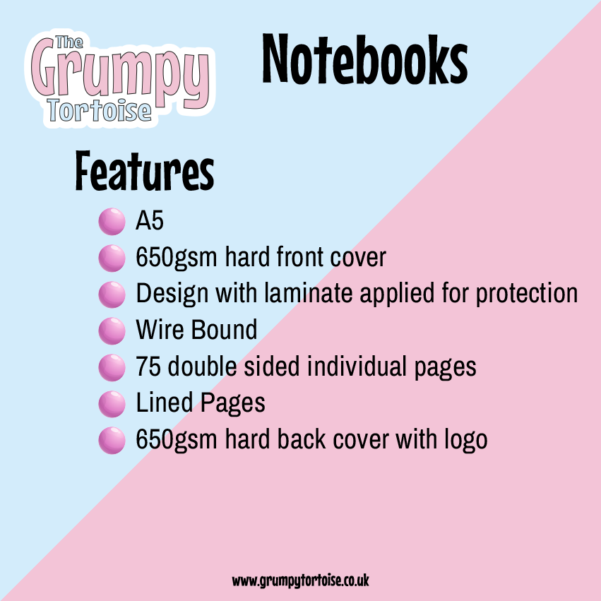 Spiral Notebooks - Supernatural Patterned Notebook - Lined Journal - Gift