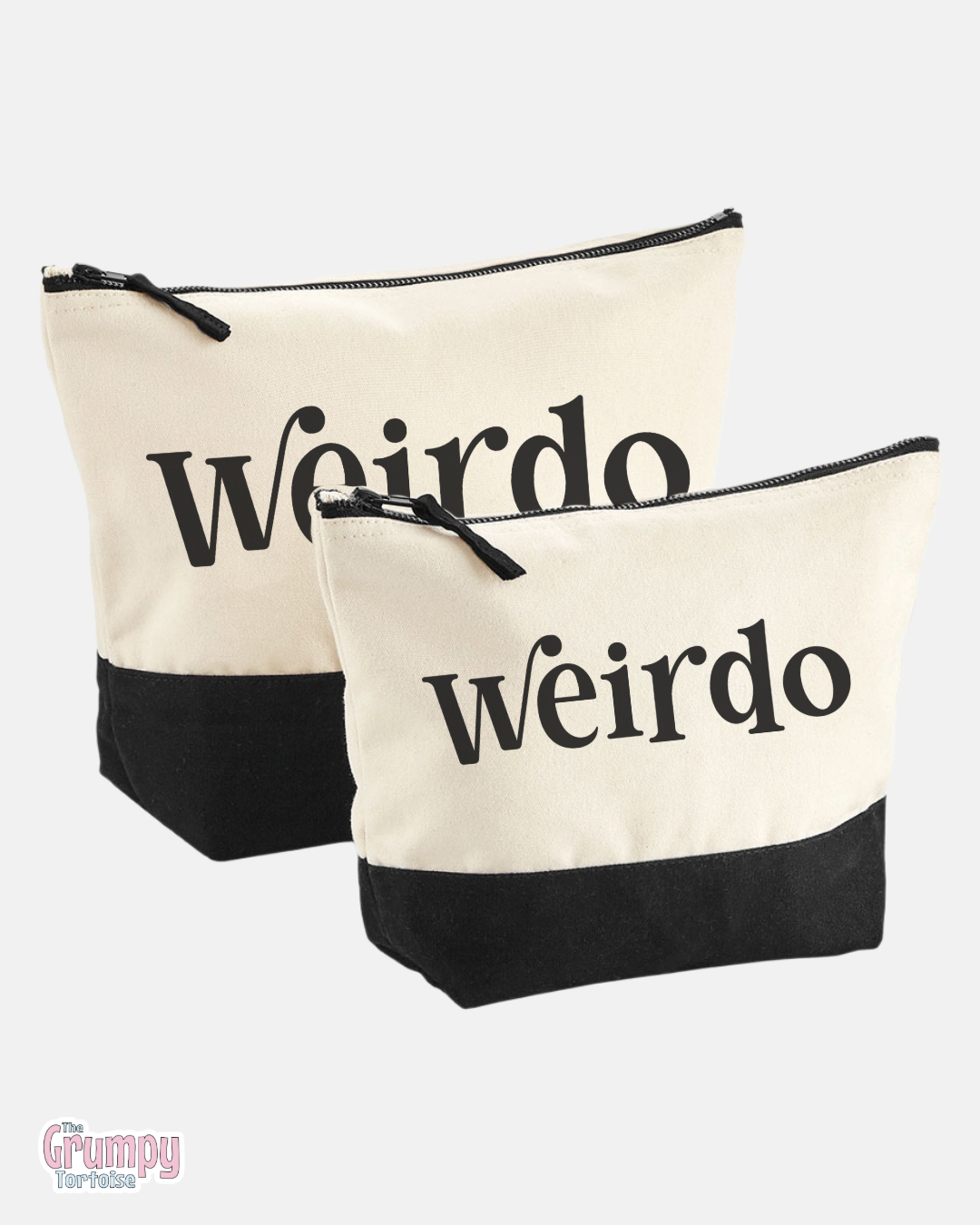 Weirdo Black Dipped Pouch - Make Up Bag - Storage Bag