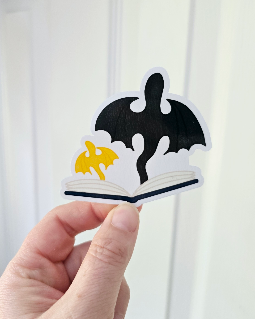 Waterproof Sticker - Dragon Book - Bookish Sticker