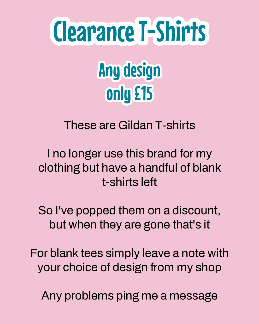 Clearance T=Shirts - Blanks