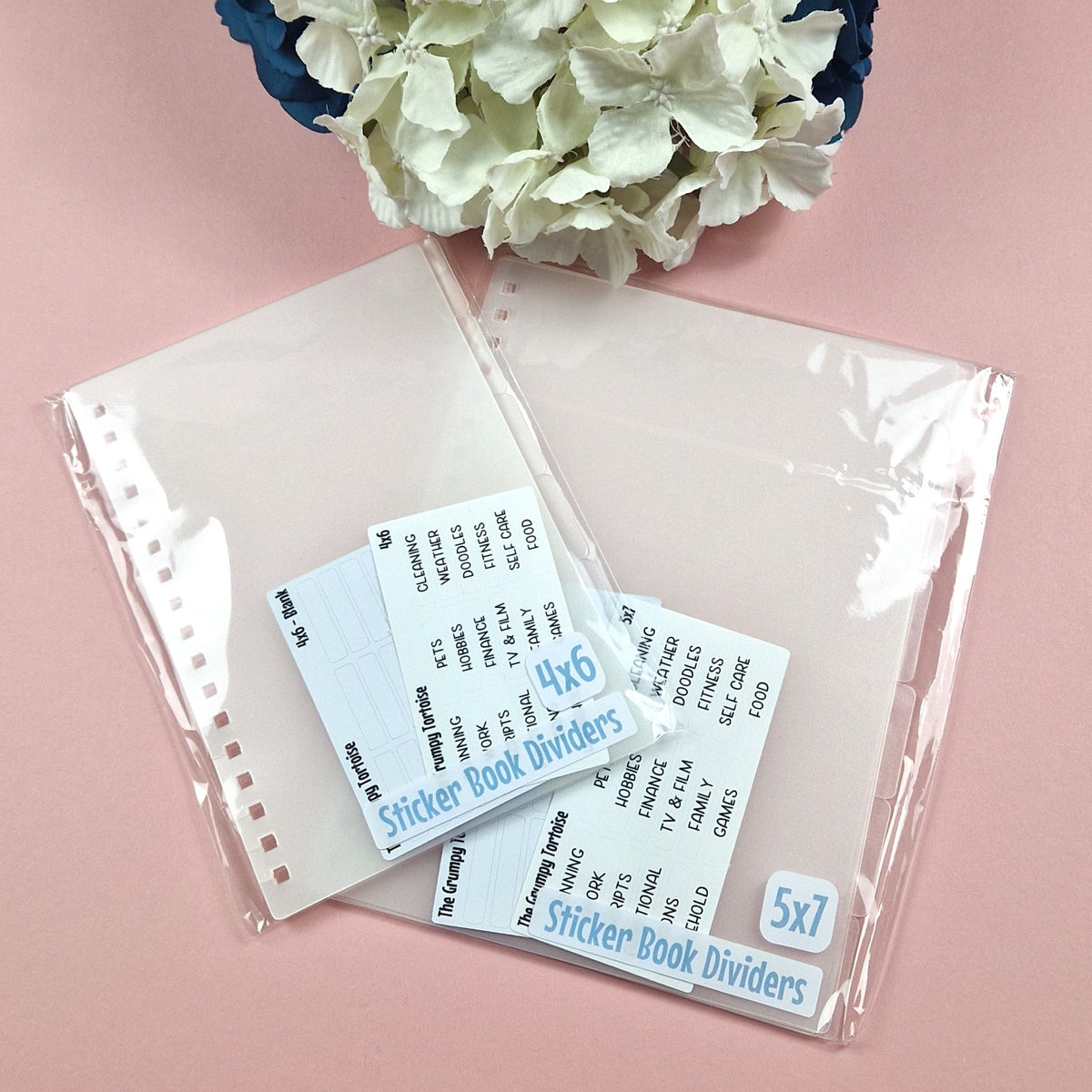 Reusable Sticker Book Dividers