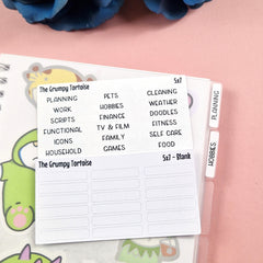 Reusable Sticker Book Dividers