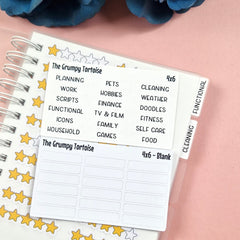 Reusable Sticker Book Dividers