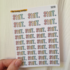 SECONDS - Sweary & Sarcastic Stickers