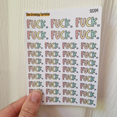 SECONDS - Sweary & Sarcastic Stickers