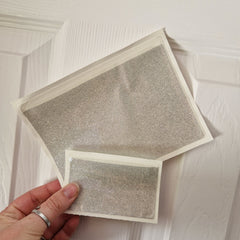 Silver Glitter Sticker Pockets - DISCONTINUED