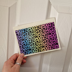 Rainbow Leopard Sticker Pockets - DISCONTINUED