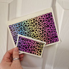 Rainbow Leopard Sticker Pockets - DISCONTINUED