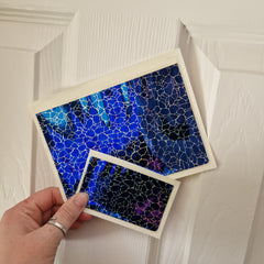 Blue Cobblestone Sticker Pockets - DISCONTINUED