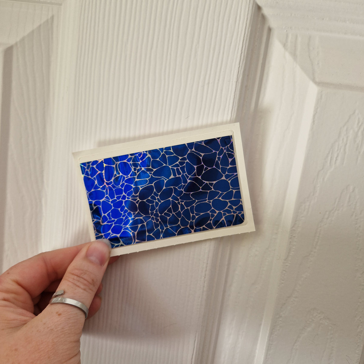 Blue Cobblestone Sticker Pockets - DISCONTINUED