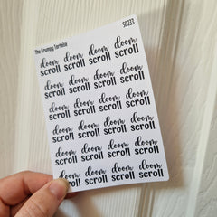 Script Stickers - DISCONTINUED