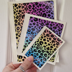 Rainbow Leopard Sticker Pockets - DISCONTINUED