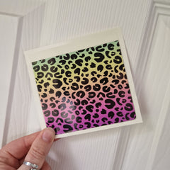 Rainbow Leopard Sticker Pockets - DISCONTINUED